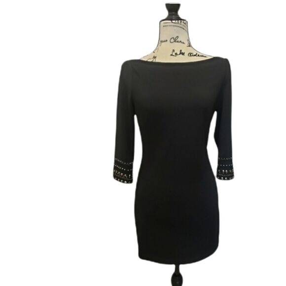 Studded Black Bodycon - Picture 1 of 4